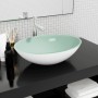 Weißes Glaswaschbecken 50x37x14 cm von vidaXL, Sinkt - Ref: Foro24-345255, Preis: 73,87 €, Rabatt: %