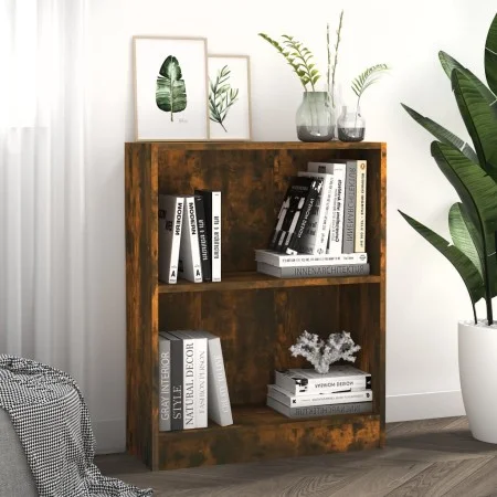 Smoked oak engineered wood shelf 60x24x76 cm by vidaXL, Bookcases and shelves - Ref: Foro24-815084, Price: 32,33 €, Discount: %
