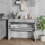 Gray Sonoma plywood console table 102x30x80 cm by vidaXL, Side tables - Ref: Foro24-815220, Price: 44,78 €, Discount: %