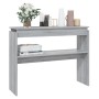 Gray Sonoma plywood console table 102x30x80 cm by vidaXL, Side tables - Ref: Foro24-815220, Price: 44,78 €, Discount: %