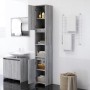 Armario de baño madera contrachapada gris Sonoma 30x30x183,5 cm de vidaXL, Muebles de baño - Ref: Foro24-815109, Precio: 75,81 €