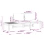 Set muebles de jardín 2 pzas cojines gris oscuro madera acacia