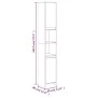 Sonoma gray plywood bathroom cabinet 30x30x183.5 cm by vidaXL, Bathroom furniture - Ref: Foro24-815109, Price: 73,96 €, Disco...