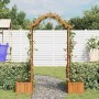 Pérgola de jardín con jardinera madera maciza de abeto