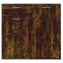 Aparador madera contrachapada roble ahumado 80x36x75 cm de vidaXL, Aparadores - Ref: Foro24-815489, Precio: 72,60 €, Descuent...