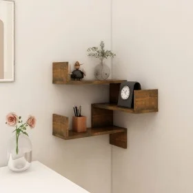 Corner wall shelf smoked oak 40x40x50 cm by vidaXL, Shelves and shelves - Ref: Foro24-815204, Price: 24,55 €, Discount: %