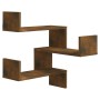 Corner wall shelf smoked oak 40x40x50 cm by vidaXL, Shelves and shelves - Ref: Foro24-815204, Price: 24,62 €, Discount: %