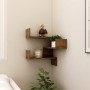 Corner wall shelf smoked oak 40x40x50 cm by vidaXL, Shelves and shelves - Ref: Foro24-815204, Price: 24,62 €, Discount: %