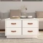 Solid white pine wood coffee table 80x80x45 cm by vidaXL, Coffee table - Ref: Foro24-821518, Price: 127,78 €, Discount: %