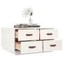 Solid white pine wood coffee table 80x80x45 cm by vidaXL, Coffee table - Ref: Foro24-821518, Price: 127,78 €, Discount: %