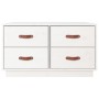 Solid white pine wood coffee table 80x80x45 cm by vidaXL, Coffee table - Ref: Foro24-821518, Price: 128,91 €, Discount: %