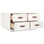 Solid white pine wood coffee table 80x80x45 cm by vidaXL, Coffee table - Ref: Foro24-821518, Price: 127,78 €, Discount: %