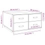 Solid white pine wood coffee table 80x80x45 cm by vidaXL, Coffee table - Ref: Foro24-821518, Price: 128,91 €, Discount: %