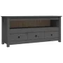 TV-Schrank aus massivem Kiefernholz, grau, 114 x 35 x 52 cm von vidaXL, TV-Möbel - Ref: Foro24-821504, Preis: 115,83 €, Rabat...