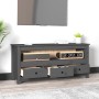 TV-Schrank aus massivem Kiefernholz, grau, 114 x 35 x 52 cm von vidaXL, TV-Möbel - Ref: Foro24-821504, Preis: 117,36 €, Rabat...