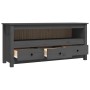 TV-Schrank aus massivem Kiefernholz, grau, 114 x 35 x 52 cm von vidaXL, TV-Möbel - Ref: Foro24-821504, Preis: 117,36 €, Rabat...