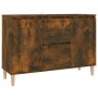 Aparador madera de ingeniería roble ahumado 101x35x70 cm de vidaXL, Aparadores - Ref: Foro24-815162, Precio: 89,94 €, Descuen...