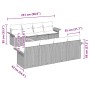 Conjunto de sofá de jardín 9 pcs Beige Poliratán