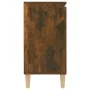 Smoked oak engineered wood sideboard 101x35x70 cm by vidaXL, Sideboards - Ref: Foro24-815162, Price: 86,64 €, Discount: %