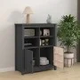 Solid gray pine wood sideboard 83x41.5x100 cm by vidaXL, Sideboards - Ref: Foro24-821514, Price: 152,85 €, Discount: %