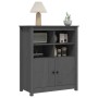 Solid gray pine wood sideboard 83x41.5x100 cm by vidaXL, Sideboards - Ref: Foro24-821514, Price: 154,84 €, Discount: %