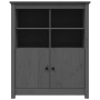 Solid gray pine wood sideboard 83x41.5x100 cm by vidaXL, Sideboards - Ref: Foro24-821514, Price: 154,84 €, Discount: %
