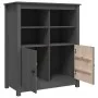 Solid gray pine wood sideboard 83x41.5x100 cm by vidaXL, Sideboards - Ref: Foro24-821514, Price: 152,85 €, Discount: %