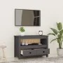 TV-Schrank aus massivem Kiefernholz, grau, 79 x 35 x 52 cm von vidaXL, TV-Möbel - Ref: Foro24-821499, Preis: 89,99 €, Rabatt: %