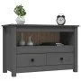 TV-Schrank aus massivem Kiefernholz, grau, 79 x 35 x 52 cm von vidaXL, TV-Möbel - Ref: Foro24-821499, Preis: 89,99 €, Rabatt: %