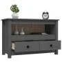 TV-Schrank aus massivem Kiefernholz, grau, 79 x 35 x 52 cm von vidaXL, TV-Möbel - Ref: Foro24-821499, Preis: 89,99 €, Rabatt: %