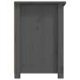 Mueble de TV de madera maciza de pino gris 79x35x52 cm de vidaXL, Muebles TV - Ref: Foro24-821499, Precio: 91,08 €, Descuento: %