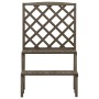 Soporte de plantas y enrejado madera de abeto gris 70x42x115 cm