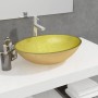 Goldenes Glaswaschbecken 50x37x14 cm von vidaXL, Sinkt - Ref: Foro24-345261, Preis: 45,73 €, Rabatt: %