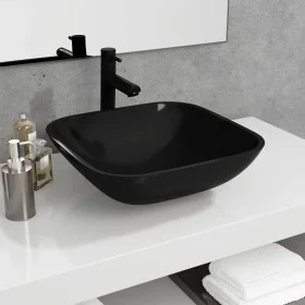 Schwarzes Glaswaschbecken 42x42x14 cm von vidaXL, Sinkt - Ref: Foro24-345248, Preis: 51,73 €, Rabatt: %