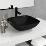 Black glass sink 42x42x14 cm by vidaXL, Sinks - Ref: Foro24-345248, Price: 52,26 €, Discount: %