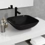 Lavabo de vidrio negro 42x42x14 cm de vidaXL, Lavabos - Ref: Foro24-345248, Precio: 59,23 €, Descuento: %