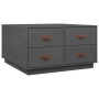 Solid gray pine wood coffee table 80x80x45 cm by vidaXL, Coffee table - Ref: Foro24-821519, Price: 151,86 €, Discount: %