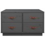 Solid gray pine wood coffee table 80x80x45 cm by vidaXL, Coffee table - Ref: Foro24-821519, Price: 151,86 €, Discount: %