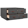 Solid gray pine wood coffee table 80x80x45 cm by vidaXL, Coffee table - Ref: Foro24-821519, Price: 151,86 €, Discount: %