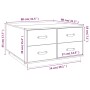 Solid gray pine wood coffee table 80x80x45 cm by vidaXL, Coffee table - Ref: Foro24-821519, Price: 151,86 €, Discount: %
