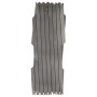 Vallas enrejado 5 uds madera maciza de abeto gris 180x30 cm
