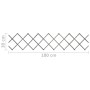 Vallas enrejado 5 uds madera maciza de abeto gris 180x30 cm
