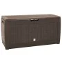Brown polypropylene garden storage box 119x48x60 cm by vidaXL, Outdoor storage boxes - Ref: Foro24-152196, Price: 86,16 €, Di...
