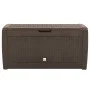 Brown polypropylene garden storage box 119x48x60 cm by vidaXL, Outdoor storage boxes - Ref: Foro24-152196, Price: 86,16 €, Di...