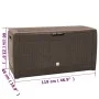 Brown polypropylene garden storage box 119x48x60 cm by vidaXL, Outdoor storage boxes - Ref: Foro24-152196, Price: 86,16 €, Di...