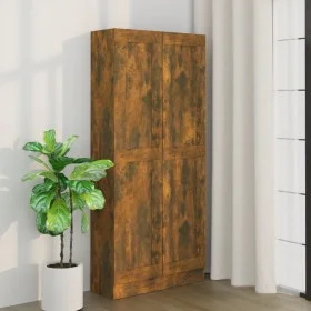 Smoked oak plywood shelf 82.5x30.5x185.5cm by vidaXL, Bookcases and shelves - Ref: Foro24-815114, Price: 112,24 €, Discount: %