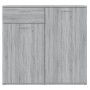 Aparador de madera contrachapada gris Sonoma 80x36x75 cm de vidaXL, Aparadores - Ref: Foro24-815490, Precio: 86,42 €, Descuen...