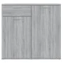 Aparador de madera contrachapada gris Sonoma 80x36x75 cm de vidaXL, Aparadores - Ref: Foro24-815490, Precio: 86,68 €, Descuen...