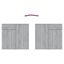 Aparador de madera contrachapada gris Sonoma 80x36x75 cm de vidaXL, Aparadores - Ref: Foro24-815490, Precio: 86,42 €, Descuen...