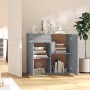 Aparador de madera contrachapada gris Sonoma 80x36x75 cm de vidaXL, Aparadores - Ref: Foro24-815490, Precio: 86,42 €, Descuen...